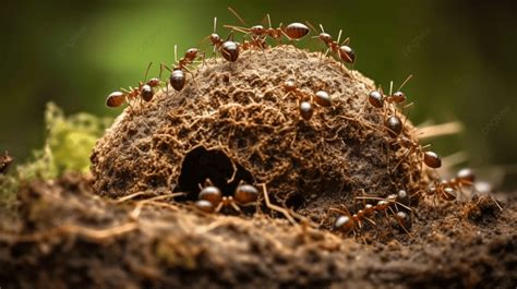 types of ant nests.